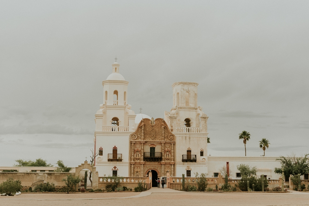 San Xavier Mission in Tucson, Arizona photographed by Sue Ellen Aguirre Photography